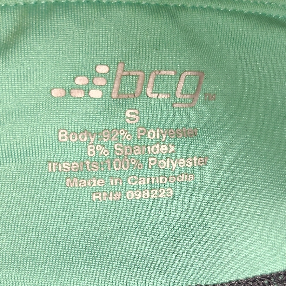 BCG Green and Black Athletic Leggings - Picture 3 of 7